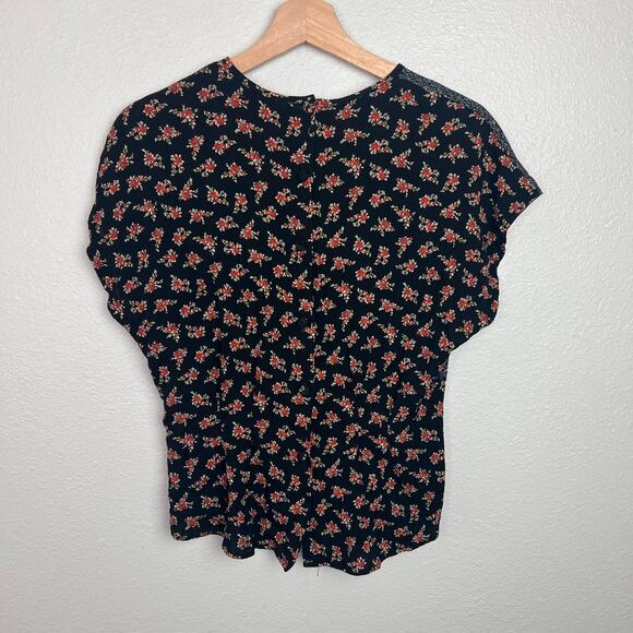 Vtg. Marsha Brander for Componix Women's Sz 10 Boho Floral Paisley Top 80s 90s - Picture 8 of 9